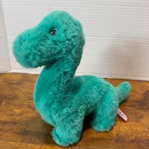 Douglas Cuddle Toys Teal Dinosaur Plush Stuffed Animal Toy LongNeck Brontosaurus